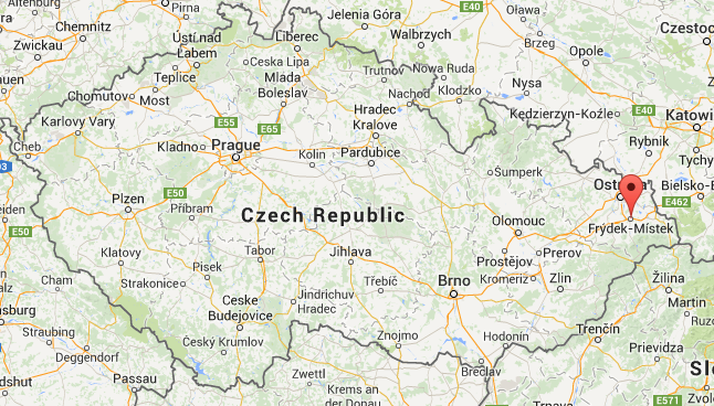 map czech republic